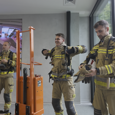  Interwencja strażaków podczas uroczystego otwarcia  G-U Open Lab